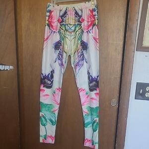 Colorful Abstract Print Leggings